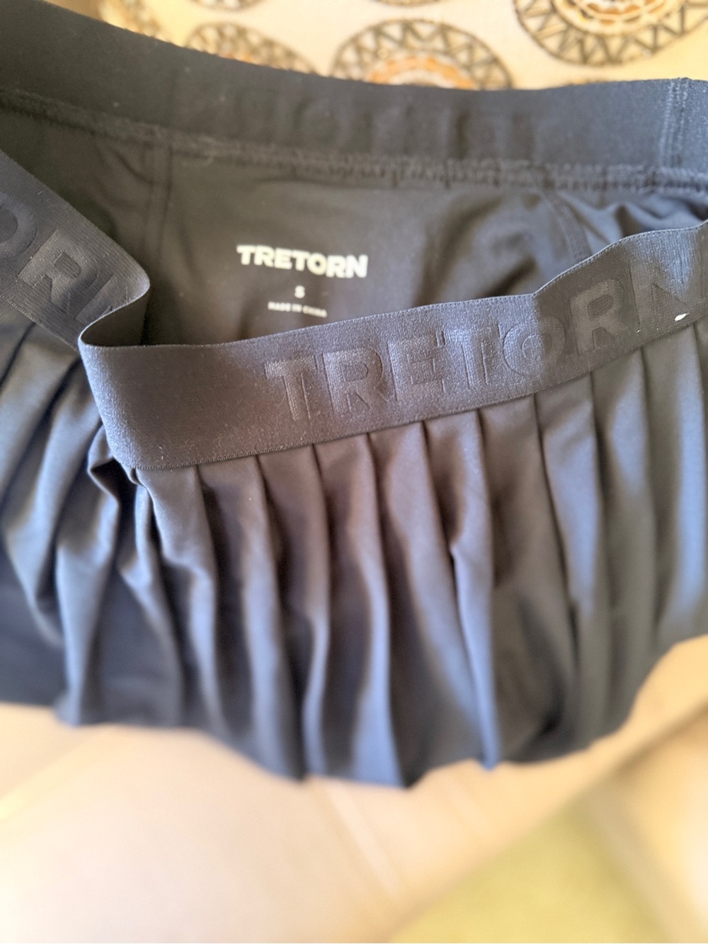 Tretorn  Black Pleated Athletic Skort